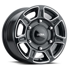 Ultra 450 Super Single 16x8.5 6x205 Et55 Gloss Black Milled Accents Qty Of 1