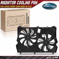 Dual Engine Radiator Cooling Fan W Shroud Assembly For Lexus Rx350 16-22 3.5l