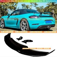 Fits Porsche 718 981 987 Boxter Cayman Gt4 Style Glossy Black Rear Spoiler Wing