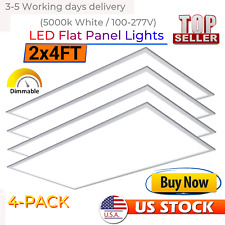 2x4ft Led Flat Panel Light 75 Watts 5000k Dimmable Drop Office Light 100-277vac