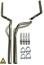 Dual Pipes Conversion Exhaust Fits 1994 - 2000 Dodge Ram Pick Up Truck