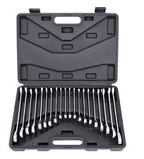 Horusdy 20pc Combination Wrench Ratcheting Spanner Set Sae Metric Storage Case