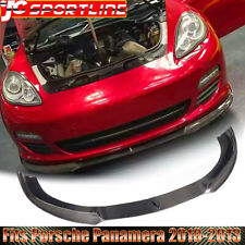 Real Carbon Front Bumper Lip Spoiler Body Kit Fit For Porsche Panamera 970 10-13