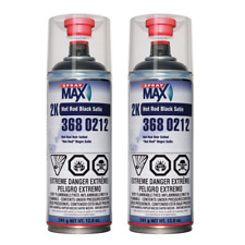 Spraymax 3680212 2k Hot Rod Satin Black Aerosol 12 Oz. 2 Pack