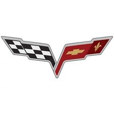 C6 Corvette Flag Logo Sticker Decals 5 For 2005-2013 Wheel Rim Center Cap