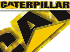 Caterpillar Decal Sticker - Yellow Fire - Windshield Window Tailgate Peterbilt
