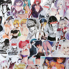 100pc Hentai Waifu Otaku Laptop Decal High School Dxd Sexy Anime Girls Stickers