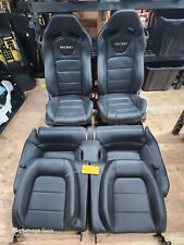 22 Ford Mustang 5.0 Mach 1 S550 Oem Front Rear Black Leather Recaro Seats 15-23