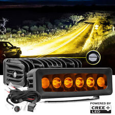 2x 6inch Cree Amber Led Work Light Bar Spot Fog Driving Lamp 4wd Offroad Wiring