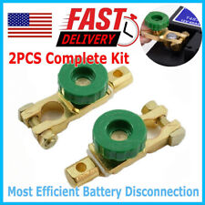2pcs Car Battery Terminals Quick Disconnect Boat Top Post Off Master Kill Switch