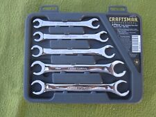 Craftsman Professional 5pc Fully Polished Flare Nut Wrench Set Metric Usa Tray