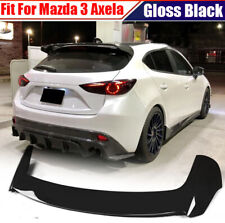 Fits Mazda 3 Axela Sport Hatchback 14-17 Gloss Black Rear Roof Spoiler Lip Wing