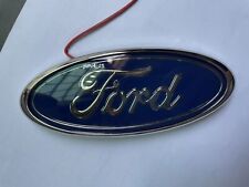 7 Inch Blue Led Emblem Light Badge For Ford Truck F150 99-16 Light Oval Badge