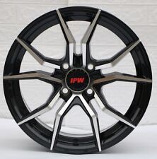Set4 15 Wheels Rims Black Machine 4x100 Fits Integra Civic Miata Mx5