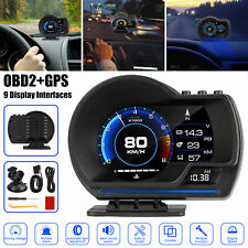 Obd2 Gps Hud Car Head Up Display Speedometer Rpm Speed Water Oil Temp Alarm
