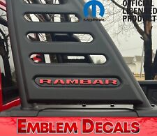 Ram 1500 Trx Rambar Emblem Overlay Decal 2021 2022 2023