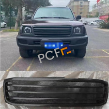 For Toyota Land Cruiser Lc100 Real Carbon Front Bumper Center Hood Grille Cover