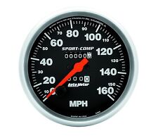 Auto Meter Sport-comp 5 In-dash Mechanical Speedo Speedometer 160 Mph Gauge