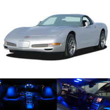 9 X Blue Led Interior Bulbs Lights Package Kit For 1997-2004 Chevy Corvette C5