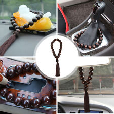 1x Wood Buddha Beads Car Hanging Pendant Interior Car Auto Decor Ornament Gift