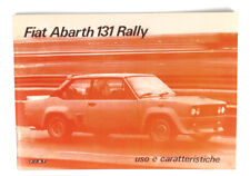 Fiat 131 Abarth Users Manual New