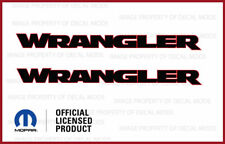 2007 - 2018 Jeep Wrangler Hood Vinyl Decals Graphics Stickers Jk Black Red Fj3y7