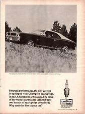 1967 Javelin Sst American Motors Champion Spark Plug Print Ad