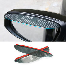 For Toyota Fortuner 2012-2015 Carbon Fiber Rear View Mirror Rain Eyebrow Trim