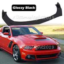 For Ford For Mustang Glossy Black Front Bumper Lip Chin Spoiler Splitter Body