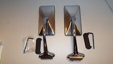 Hot Rod Rat Rod Ford 2 Pair Rectangle 6 Long Arm Peep Outside Door Mirror