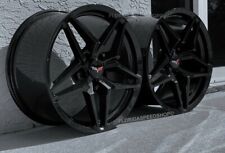 Gloss Black Carbon Flash C7 Zr1 Corvette Wheels Fits C6 Z06gszr1 19x1020x12