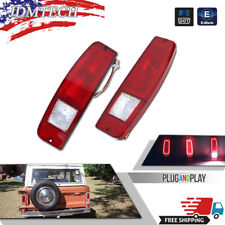 Pair 2 1967-1972 Ford Truck 1967-1977 Bronco Red Tail Lights Taillamps Lhrh
