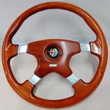 Alfa Romeo Momo Wood Grain Steering Wheel - Early 1990s
