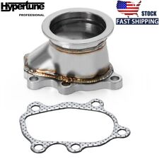 2.5 63mm Turbo Down Pipe Adapter V- Band Clamp Flange Fit For T25 T28 Gt25 Gt28