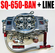 Quick Fuel Sq-650-ban Blow Thru Carburetor Gas Mechanical 4150 With 6 Line Kit