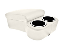 White Bench Seat Console With Drink Holders Musclecar Classic Hotrod