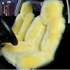 Simulation Australian Sheepskin Fur Car Front Seat Cover Cushion Mat Long Wool