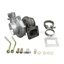 Cxracing Gt35 Turbo Charger T4 .70 .68 Ar 3 Vband Clamp Flange Kit