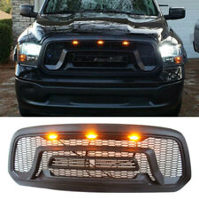 For 2013-2018 Dodge Ram 1500 Led Honeycomb Front Bumper Grill Grille Wletters