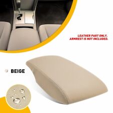 For 2007-2011 Toyota Camry Center Console Lid Armrest Cover Trim Leather Tan
