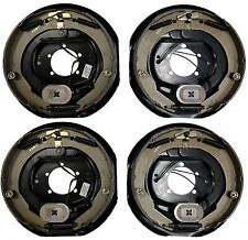 Four 12 In. X 2 In. Electric Brake Trailer Backing Plates 2 Left 2 Right