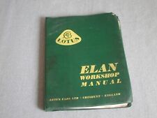 Lotus Elan Factory Workshop Manual Shop Service Manual 1960s