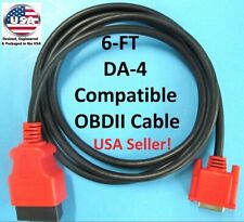 6ft Obdii Obd2 Cable Compatible With Da-4 For Snap On Scanner Verus Pro Eems327