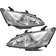 Headlights Assembly For 2007 2008 2009 Lexus Es350 Halogen Chrome Pairs Not Hid