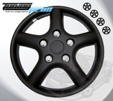 Wheel Rims Skin Cover 15 Inch Matte Black Hubcap -style 028b 15 Inches Qty 4pc-