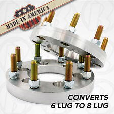 X2 Usa Dodge 6 To 8 Lug Wheel Adapters 1 Spacers Truck Suv 6x4.5 To 8x170