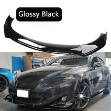 For Lexus Is250 Is350 Is300 Is F Front Bumper Lip Spoiler Body Kit Gloss Black