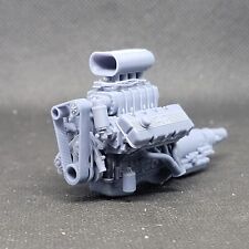 Blown Ford 427 Sohc Hilborn Hat Model Engine Resin 3d Printed 124-18 Scale