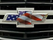 Fits Chevy Tahoe Silverado Suburban Emblem Bowtie American Flag Overlay Decal
