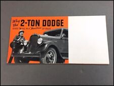1936 Dodge Truck 2 Ton Vintage Sales Brochure Catalog - Pickup K-45 Series Hd